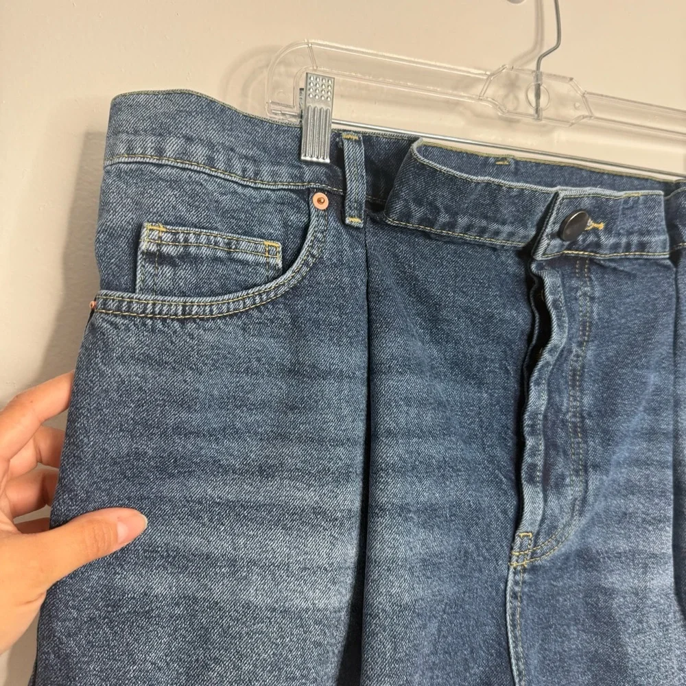 NWOT Raey Fold Raw Hem Denim‎ Shorts Size 32 Coastal Casual Minimalist Summer